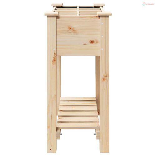 Kerti cserép polcokkal Bézs 71 x 37 x 76,5 cm Szilárd fenyőfa
