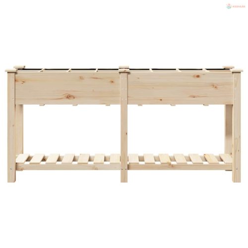 Kerti cserép Bézs 161,5 x 45 x 76,5 cm Szilárd fenyőfa