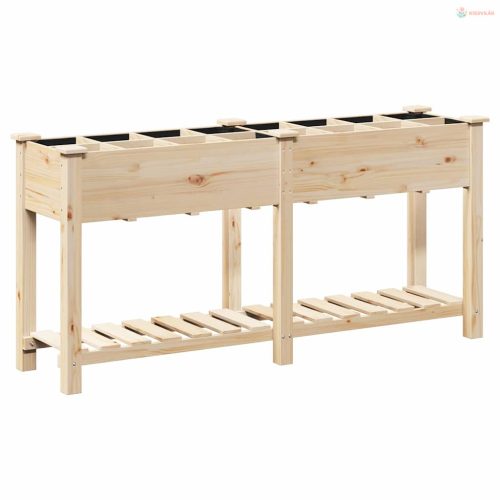 Kerti cserép Bézs 161,5 x 45 x 76,5 cm Szilárd fenyőfa