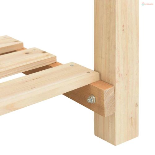 Kerti cserép Bézs 203,5 x 53 x 76,5 cm Szilárd fenyőfa