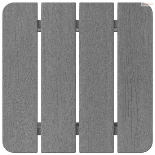 Oldal asztal Világosszürke 38 x 38 x 46 cm Polietilén