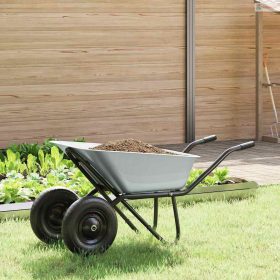 Talicska Ezüst és Fekete 137 x 60 x 65,5 cm Acél