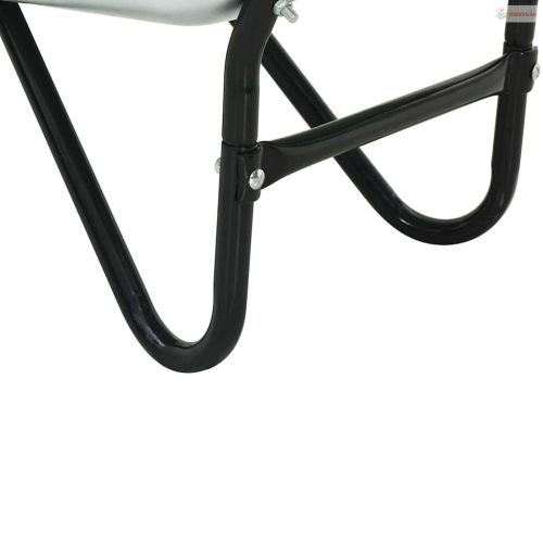 Talicska Ezüst és Fekete 133 x 62,5 x 58 cm Acél