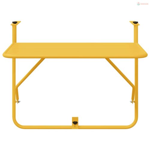Függő erkélyasztal Mustár 60 x 39 x 65 cm Acél
