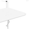 Függő erkélyasztal Fehér 60 x 39 x 65 cm Acél