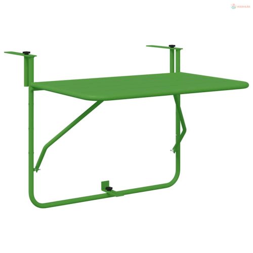 Függő erkélyasztal Zöld 60 x 39 x 65 cm Acél