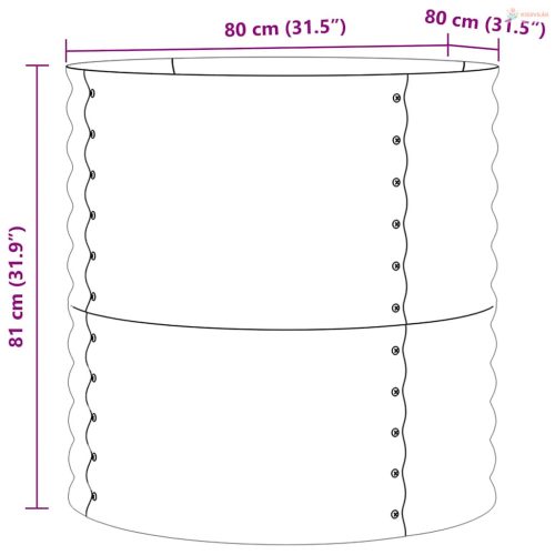 Emelt Ágy Zöld 80 x 80 x 81 cm Acél
