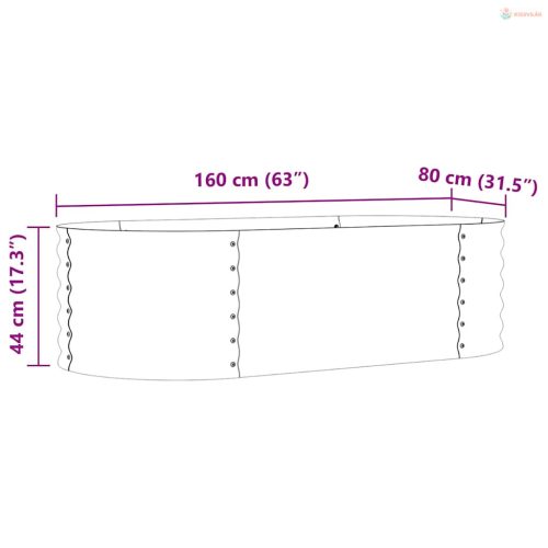 Emelt Ágy Zöld 160 x 80 x 44 cm Acél