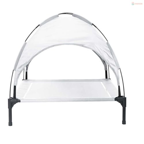 Kutyafekhely Ezüst Szürke 104 x 86 x 84,5 cm Acél