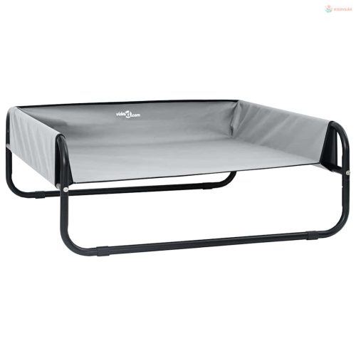 Kutyafekhely Világosszürke 57 x 57 x 24 cm Acél