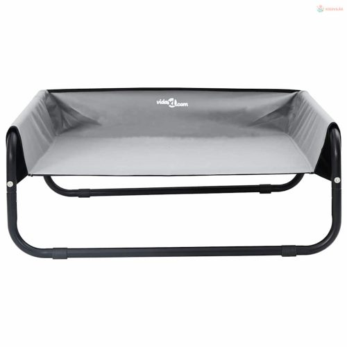 Kutyafekhely Világosszürke 70 x 70 x 28,5 cm Acél