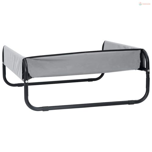 Kutyafekhely Világosszürke 85 x 85 x 33 cm Acél