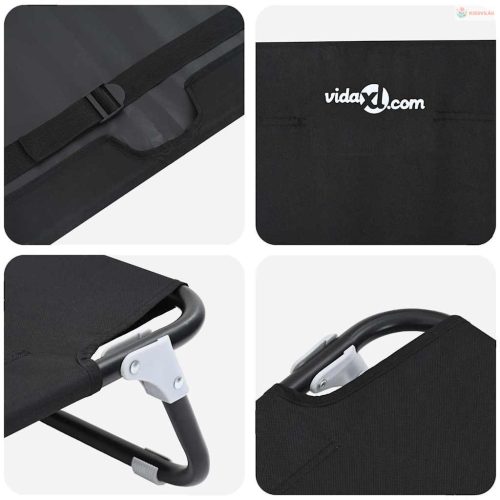 Kutyafekhely Fekete 90 x 55 x 18 cm Acél