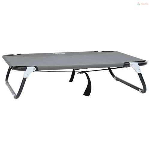 Kutyafekhely Világosszürke 70 x 46 x 18 cm Acél