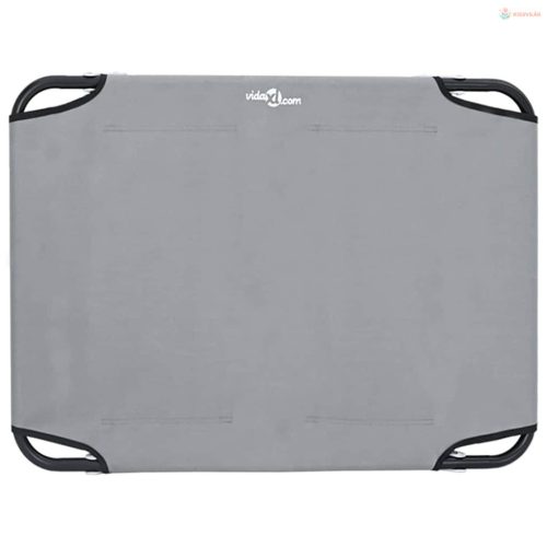 Kutyafekhely Világosszürke 80 x 55 x 18 cm Acél