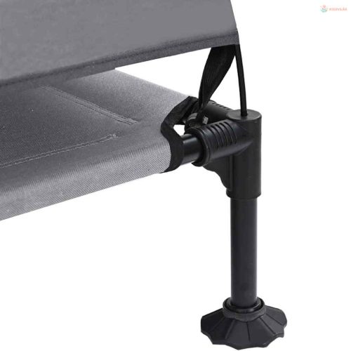 Felemelkedett kutyafekhely Világosszürke 127 x 81 x 108 cm