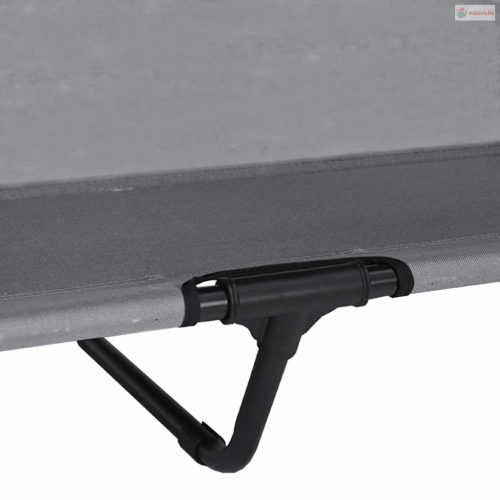 Felemelkedett kutyafekhely Világosszürke 127 x 81 x 108 cm