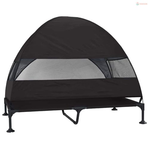 Felemelkedett kutyafekhely Fekete 127 x 81 x 108 cm