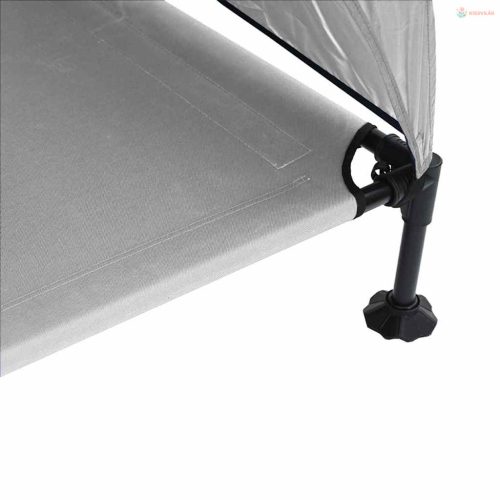 Felemelkedett kutyafekhely Ezüst Szürke 127 x 81 x 108 cm