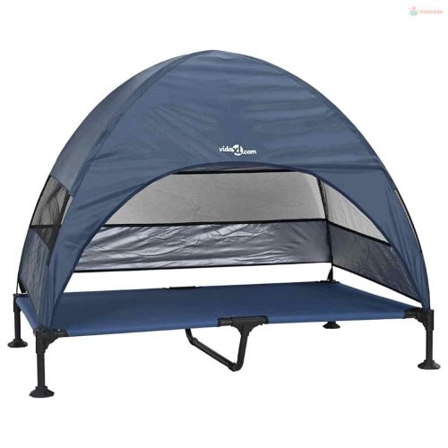 Felemelkedett kutyafekhely Sötétkék 127 x 81 x 108 cm