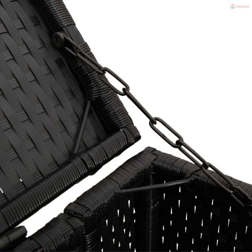 Kuka Doboz Fekete 65 x 80 x 115 cm Polietilén