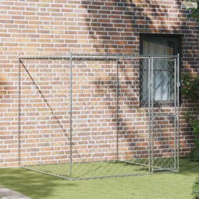 Kutyaketrec Ezüst 200 x 200 x 200 cm Horganyzott acél