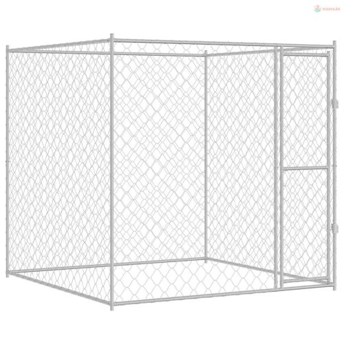 Kutyaketrec Ezüst 200 x 200 x 200 cm Horganyzott acél