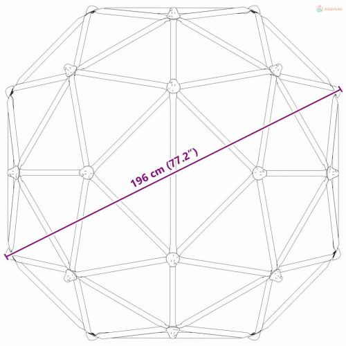 Mászó Kupola Kék Acél