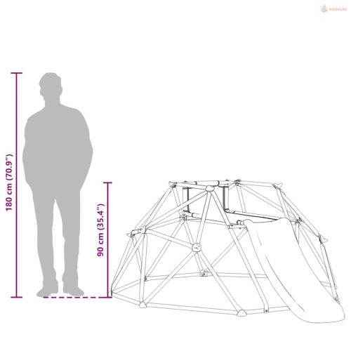 Mászó Kupola Kék Acél