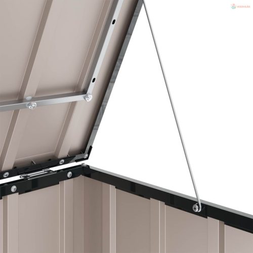 Kerti Tároló Doboz Fekete 101 x 82 x 50 cm Acél