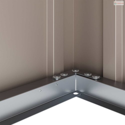 Kerti Tároló Doboz Fekete 101 x 82 x 50 cm Acél