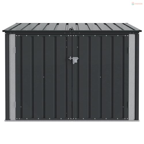 Kerti Tároló Doboz Fekete 151,5 x 107 x 100 cm Acél