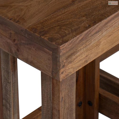 Növényállvány 2 pcs Barna 70 x 11 x 27 cm Mahagóni fa