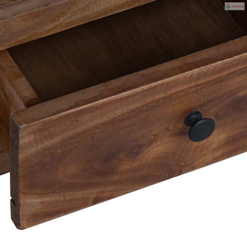 Növényállvány fiókkal Barna 30 x 30 x 80 cm Mahagóni fa