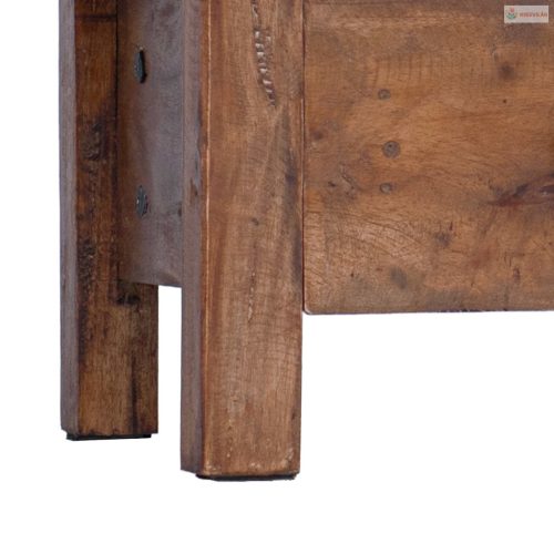 Növényállvány fiókkal Barna 30 x 30 x 80 cm Mahagóni fa