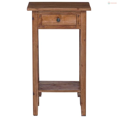 Növényállvány fiókkal Barna 34 x 25 x 52 cm Mahagóni fa