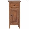 Növényállvány fiókkal ajtóval Barna 36 x 25 x 80 cm Mahagóni fa