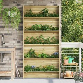 Növénypolcok Barna 90 x 15 x 180 cm Impregnált fenyőfa