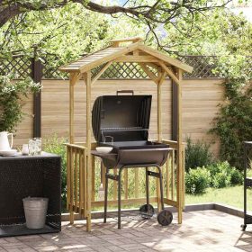 Grillsátor 133,5 x 63 x 200 cm Impregnált fenyőfa