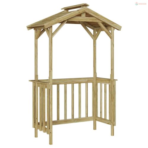 Grillsátor 133,5 x 63 x 200 cm Impregnált fenyőfa