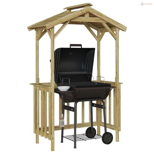 Grillsátor 133,5 x 63 x 200 cm Impregnált fenyőfa