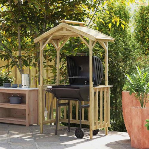 Grillsátor 133,5 x 63 x 200 cm Impregnált fenyőfa