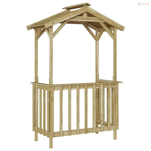 Grillsátor 133,5 x 63 x 200 cm Impregnált fenyőfa