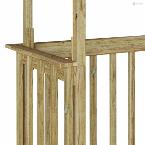 Grillsátor 133,5 x 63 x 200 cm Impregnált fenyőfa