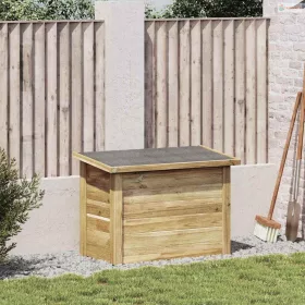   Tároló Doboz Természetes 80 x 44,5 x 57,5 cm Impregnált fenyőfa