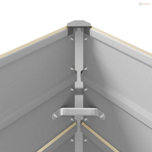 Növénytartó Ívó 195 x 100 x 45 cm Horganyzott acél