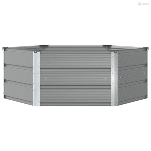 Növénytartó Világosszürke 129 x 129 x 45 cm Acél