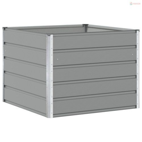 Növénytartó Világosszürke 100 x 100 x 75 cm Acél