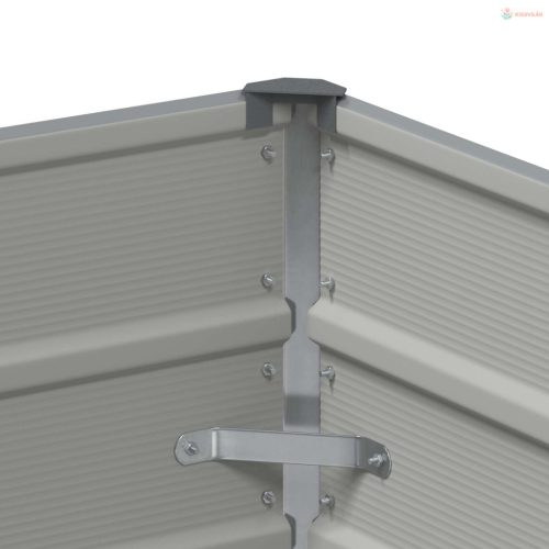 Növénytartó Világosszürke 100 x 40 x 75 cm Acél