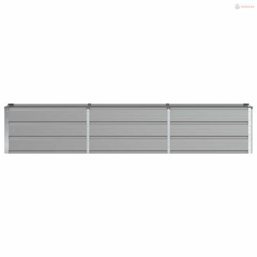 Növénytartó Világosszürke 240 x 40 x 45 cm Acél